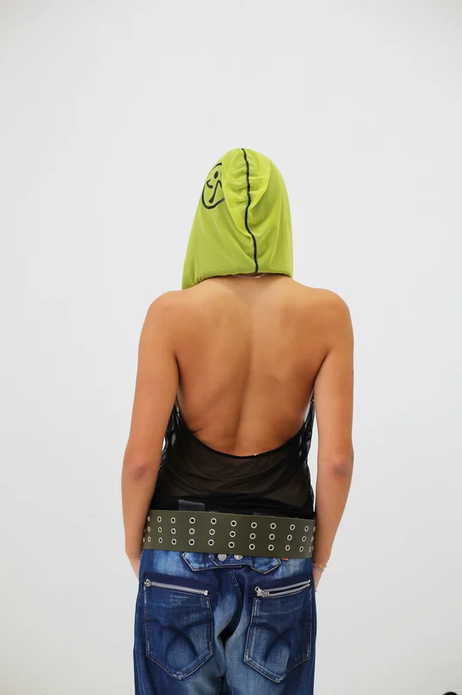 BACKLESS HOOD MECH TOP