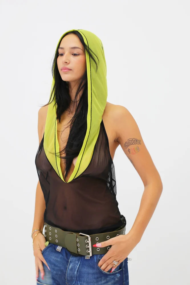 BACKLESS HOOD MECH TOP